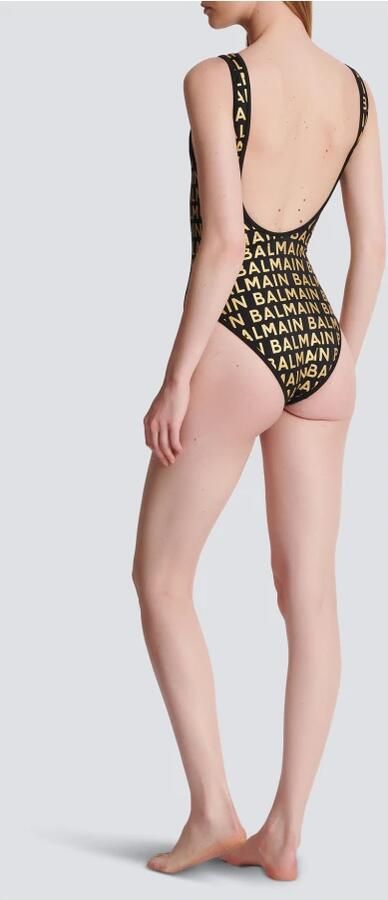Balmain Badpak met metallic logo Zwart - Foto 5