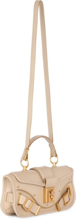 Balmain Blaze clutch bag in smooth leather Beige Dames - Foto 6