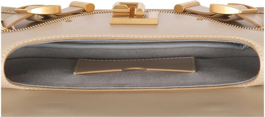 Balmain Blaze clutch bag in smooth leather Beige Dames - Foto 4