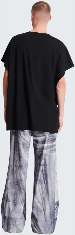 Balmain Boxy fit statue print T-shirt Zwart Heren - Foto 5