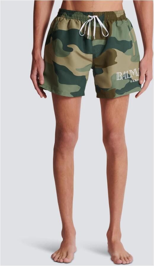 Balmain Camouflage zwemshorts Green Heren - Foto 5