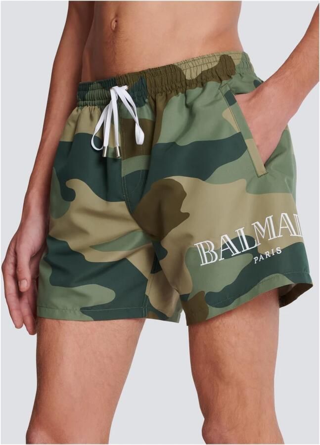 Balmain Camouflage zwemshorts Green Heren - Foto 4