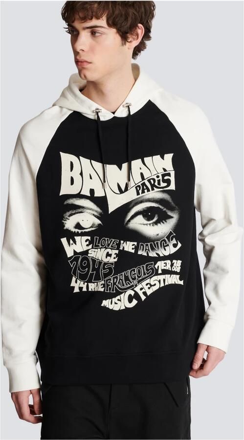 Balmain Festival hooded sweatshirt Zwart Heren - Foto 4