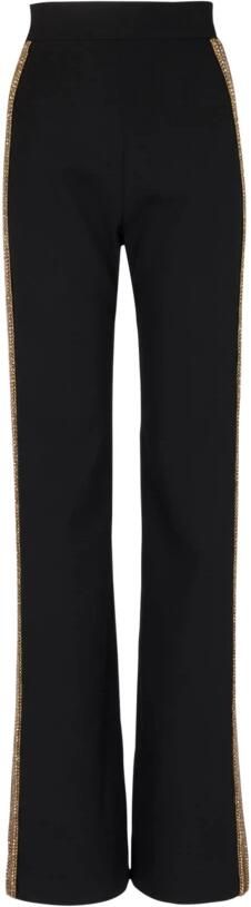 Balmain Embroidered wool Tuxedo trousers Black Dames