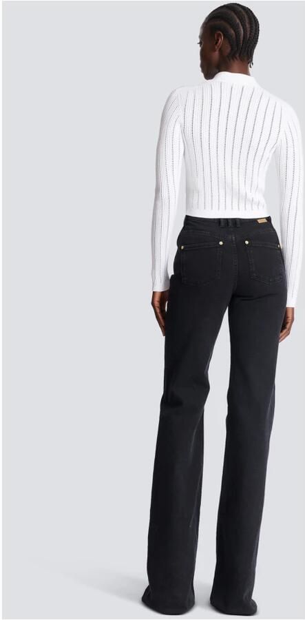 Balmain Geknipte gebreide cardigan White Dames - Foto 3