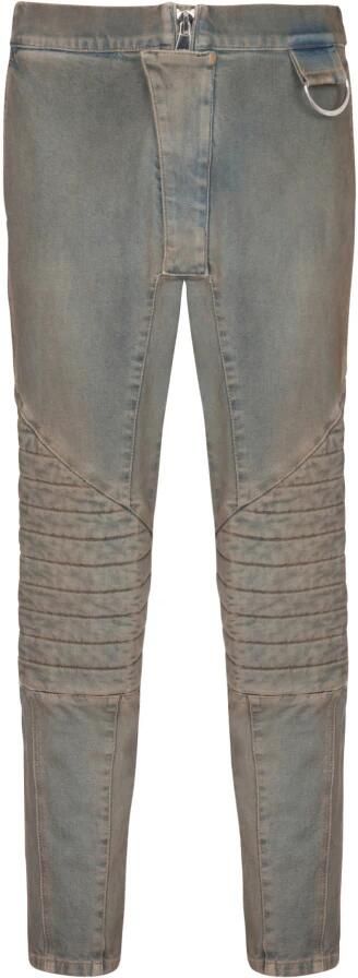 Balmain Gewatteerde en gewatteerde stretch jeans Brown Heren - Foto 7