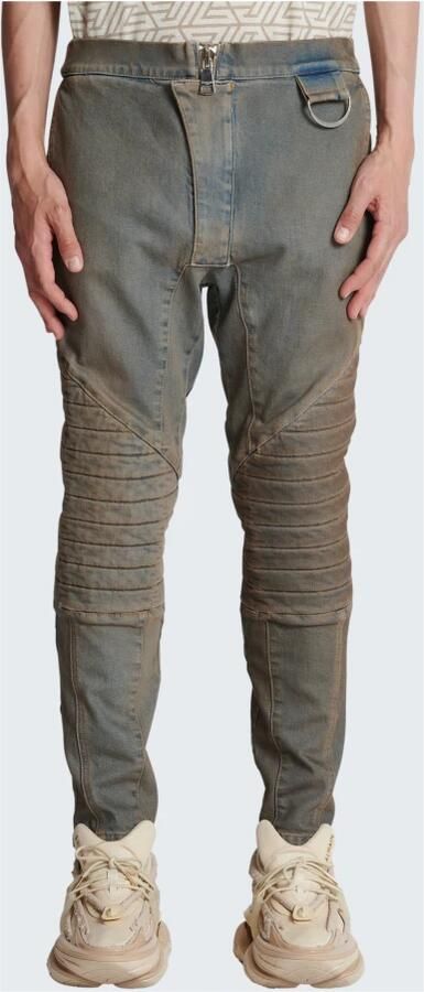 Balmain Gewatteerde en gewatteerde stretch jeans Brown Heren - Foto 3