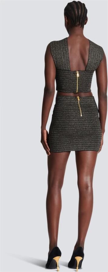 Balmain Gestreept gebreid topje Yellow Dames - Foto 5