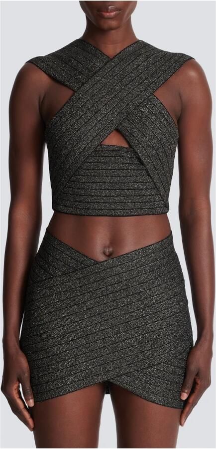 Balmain Gestreept gebreid topje Yellow Dames - Foto 3