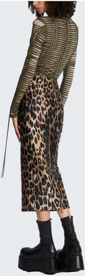 Balmain Geweven jersey top Green Dames - Foto 7