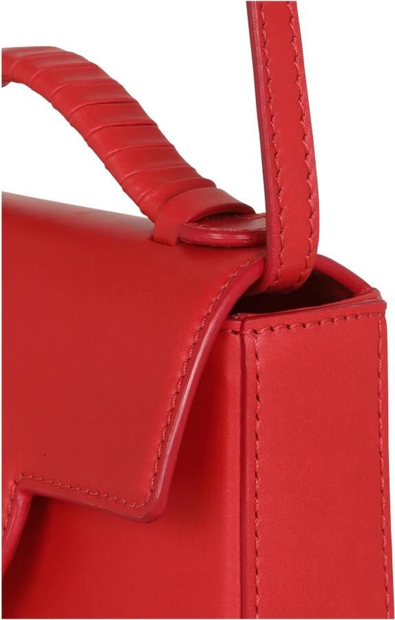 Balmain Smooth leather B-Buzz mini bag Rood Dames