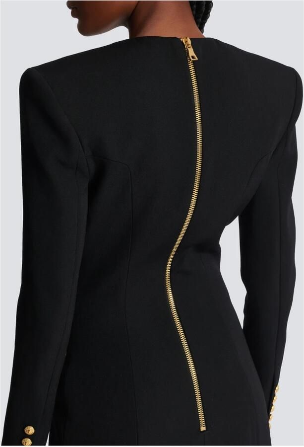 Balmain Grain de poudre getailleerde jurk Black Dames - Foto 3