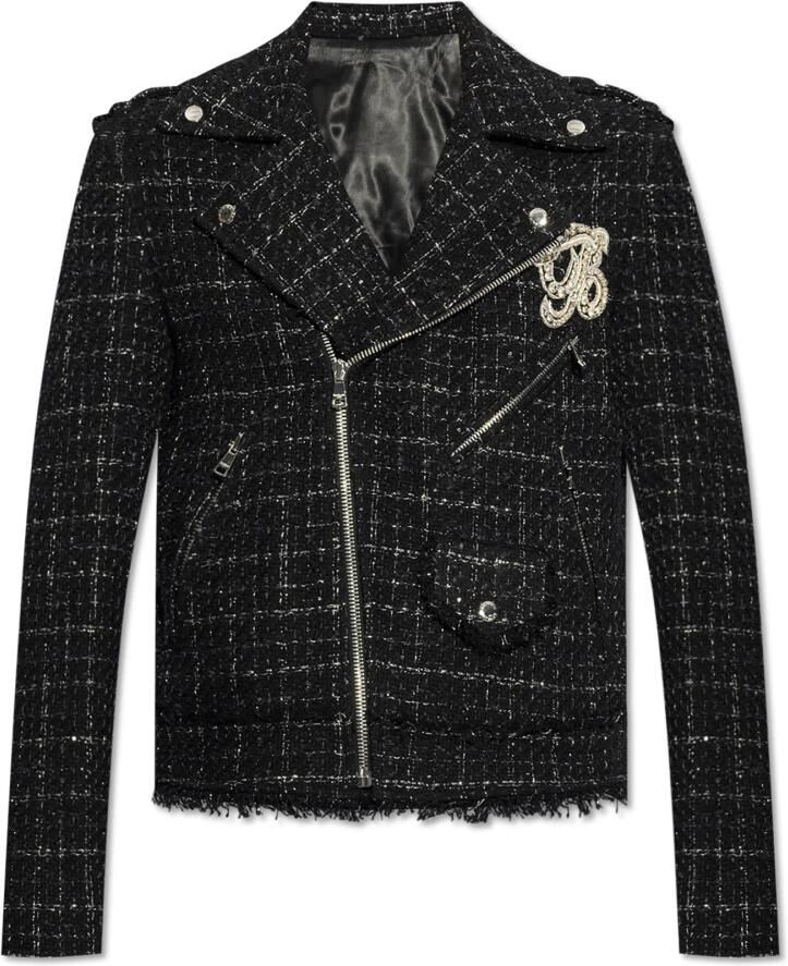 Balmain Jacket met Logo Black Heren