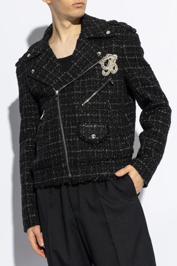 Balmain Jacket met Logo Black Heren - Foto 4