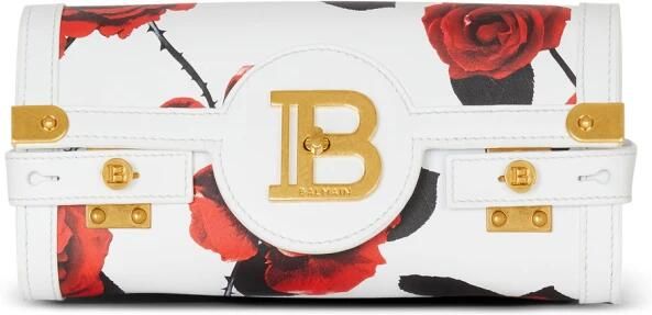 Balmain Kalverleren B-Buzz Pouch 23 met een rozenprint en reliëf ruitmotief Multicolor Dames - Foto 8