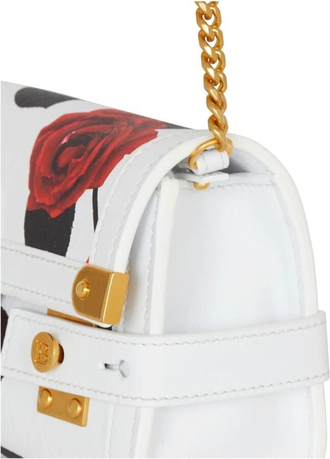 Balmain Kalverleren B-Buzz Pouch 23 met een rozenprint en reliëf ruitmotief Multicolor Dames - Foto 2