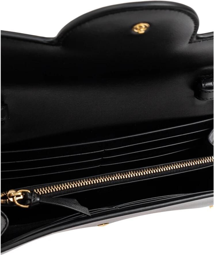 Balmain Hobo bags B-Buzz Wallet On Chain Leather Black in zwart - Foto 3