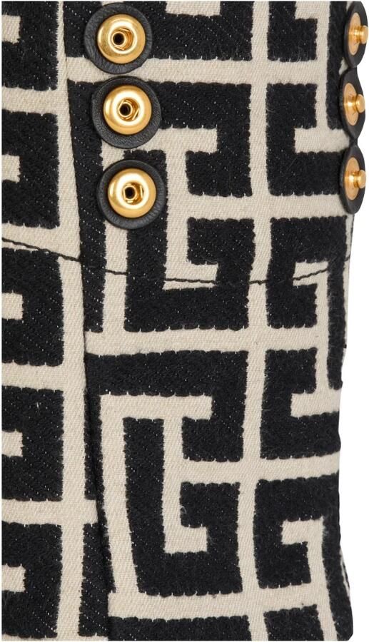 Balmain Shoppers 1945 Soft Small Ivory Shoulder Bag in zwart - Foto 7