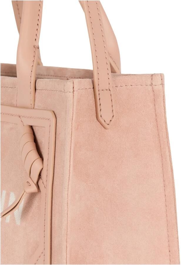 Balmain Totes & shoppers B-Army Small Shopper Bag Leather Pink in roze - Foto 3