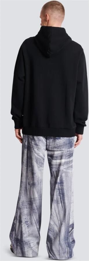 Balmain Katoenen Hoodie Sweatshirt met Logodetail Black Heren - Foto 6