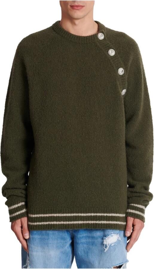 Balmain Trui met knoopdetail Groen - Foto 6