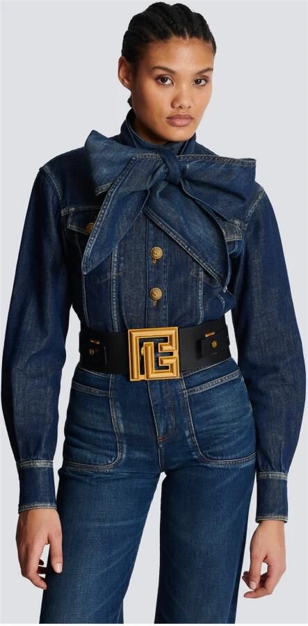 Balmain Riem met logoplakkaat Zwart - Foto 2