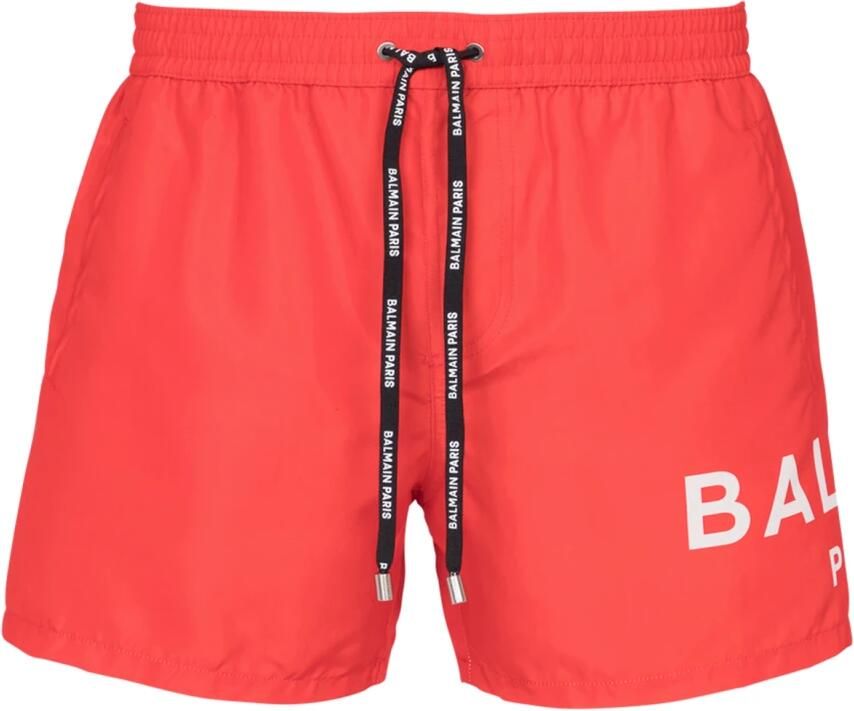 Balmain Short de bain à logo Rood Heren - Foto 5