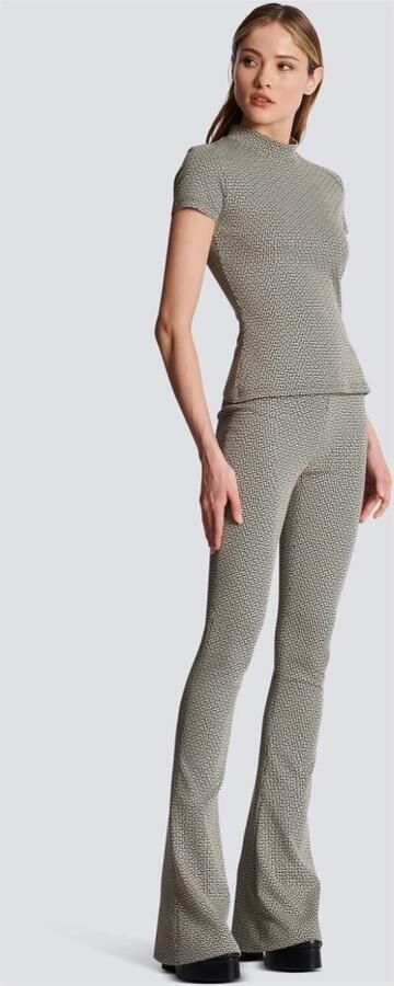 Balmain Mini monogram jacquard top Multicolor Dames - Foto 6