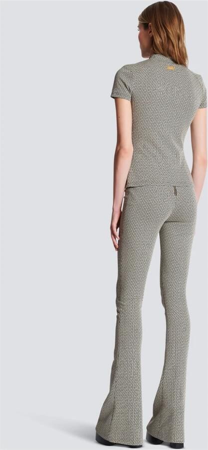 Balmain Mini monogram jacquard top Multicolor Dames - Foto 4