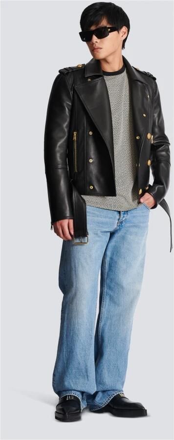 Balmain Mini monogram geweven T-shirt Meerkleurig Heren - Foto 4
