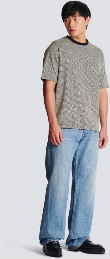 Balmain Mini monogram geweven T-shirt Meerkleurig Heren - Foto 3