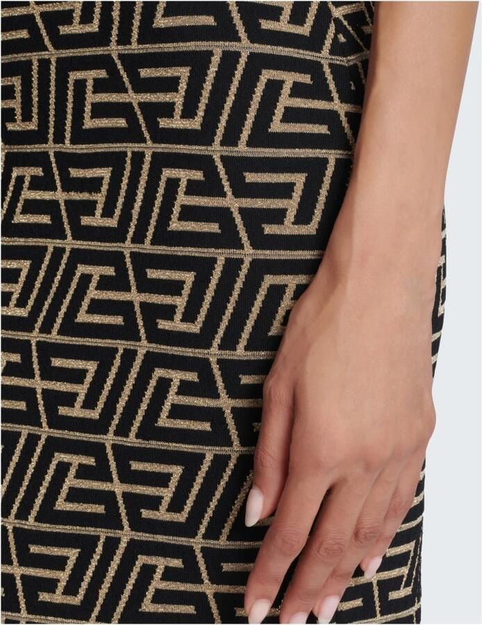 Balmain Monogram Gebreide Jurk met Open Rug Multicolor Dames - Foto 2