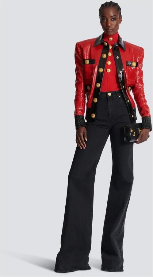 Balmain Mouwloze gebreide top Rood Dames - Foto 2