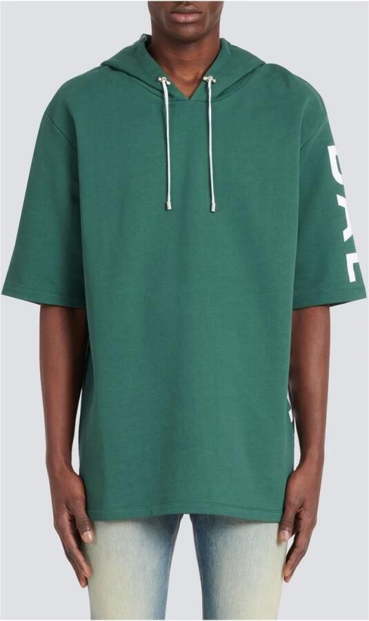 Balmain Sweatshirts Oversized ecodesigned katoenen hoodie met logoprint White Green Heren - Foto 5