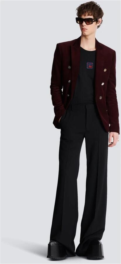 Balmain Biologisch katoenen T-shirt met relaxte pasvorm Black Heren - Foto 6