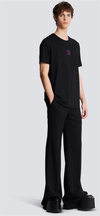 Balmain Biologisch katoenen T-shirt met relaxte pasvorm Black Heren - Foto 4