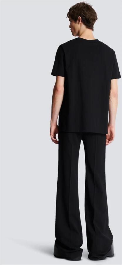 Balmain Biologisch katoenen T-shirt met relaxte pasvorm Black Heren - Foto 5