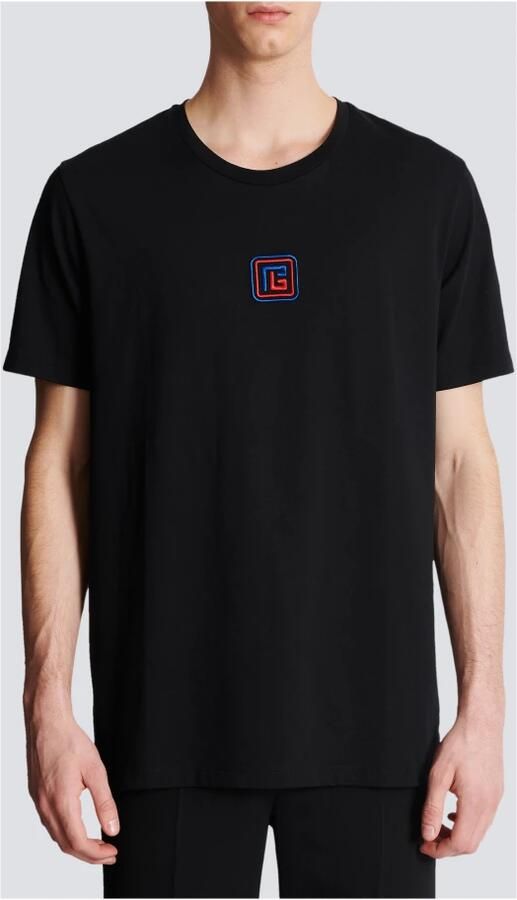 Balmain Biologisch katoenen T-shirt met relaxte pasvorm Black Heren - Foto 2