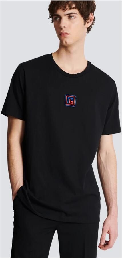 Balmain Biologisch katoenen T-shirt met relaxte pasvorm Black Heren - Foto 3