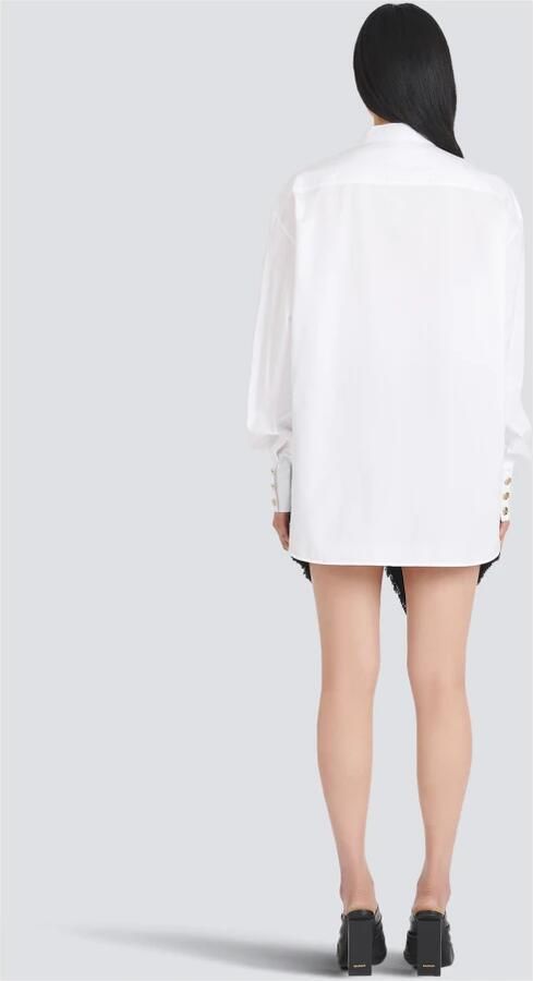 Balmain Popeline overhemd White Dames - Foto 5