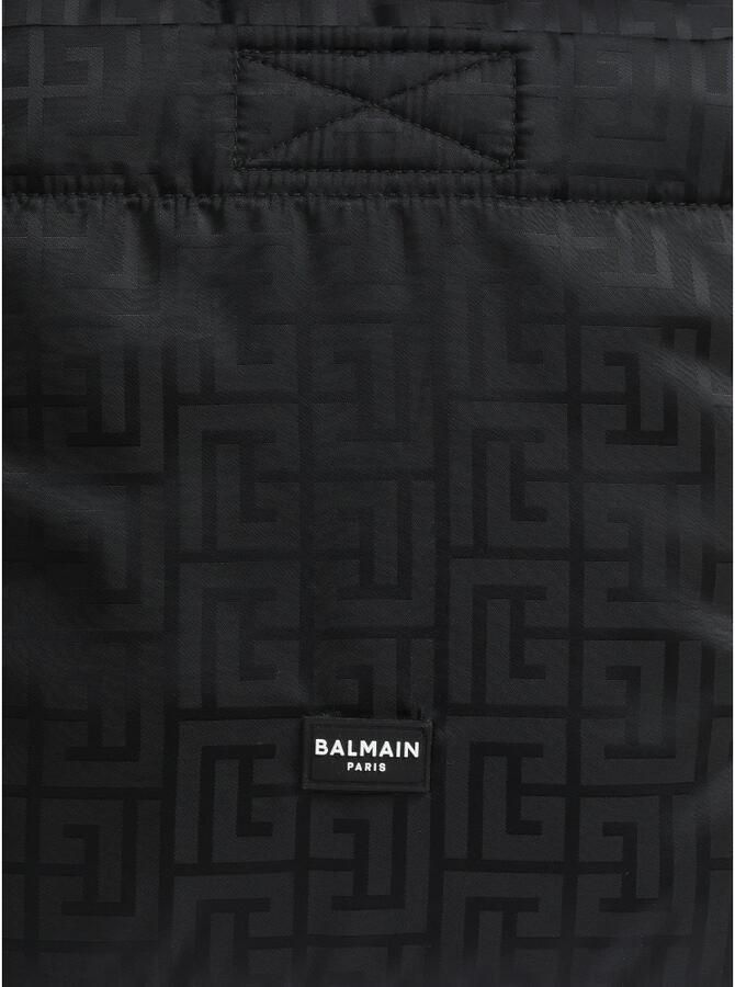 Balmain Monogram nylon sjaal Black Heren