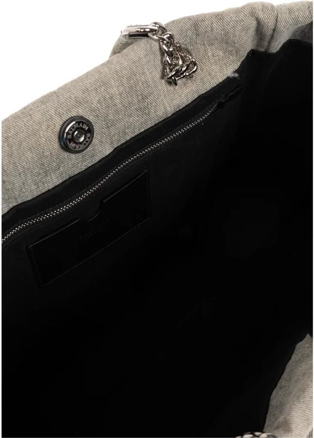 Balmain 1945 Zachte vervaagde denim tote tas Gray Dames - Foto 2
