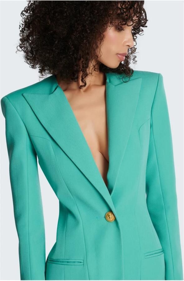 Balmain Robe tailleur en grain de poudre Blauw Dames - Foto 4