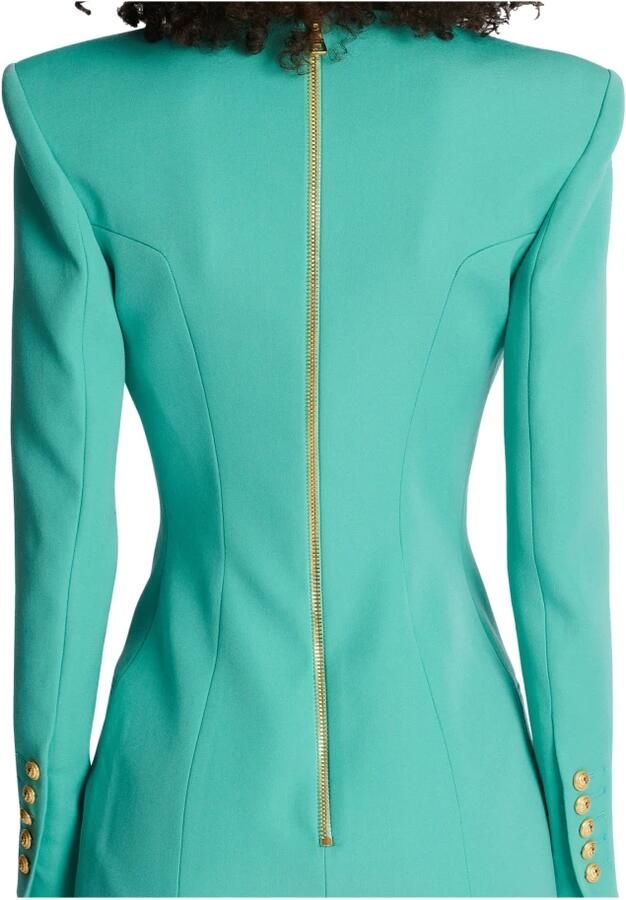 Balmain Robe tailleur en grain de poudre Blauw Dames