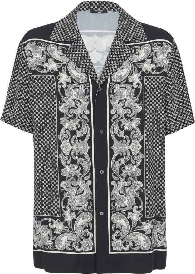 Balmain Paisley Pyjama Overhemd Multicolor Heren