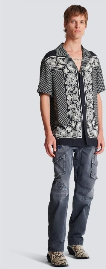 Balmain Paisley Pyjama Overhemd Multicolor Heren - Foto 6