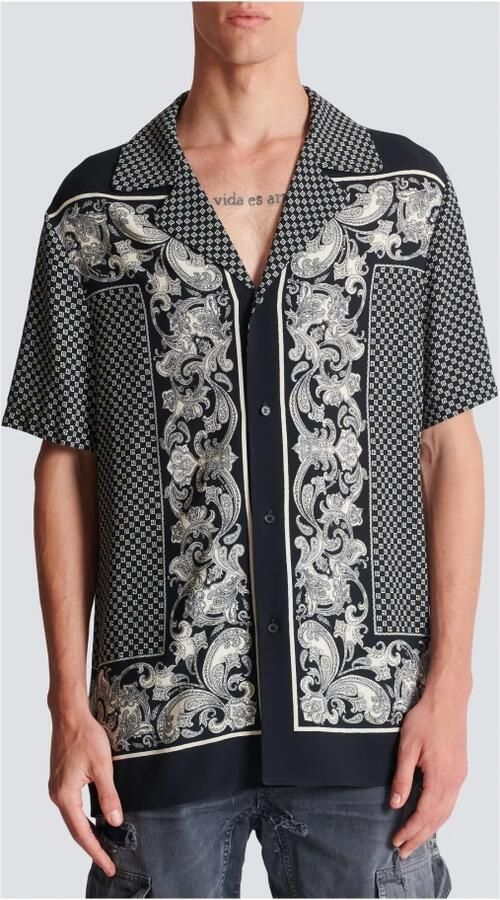Balmain Paisley Pyjama Overhemd Multicolor Heren - Foto 3