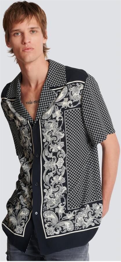 Balmain Paisley Pyjama Overhemd Multicolor Heren - Foto 5