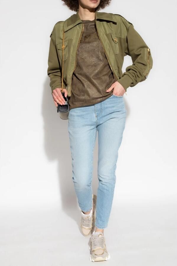 Balmain Faded denim slim fit jeans Blauw Dames - Foto 4