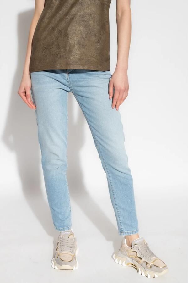 Balmain Faded denim slim fit jeans Blauw Dames - Foto 5